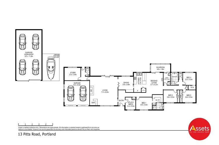 Floorplan of Homely house listing, 13 Pitts Road, Portland VIC 3305