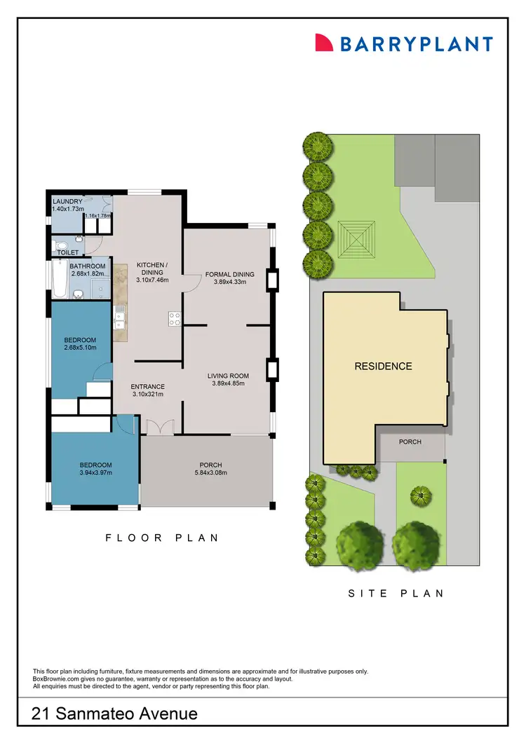 Floorplan of Homely house listing, 21 San Mateo Avenue, Mildura VIC 3500
