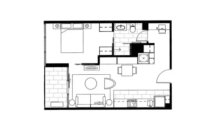 Floorplan of Homely apartment listing, 611/227 Toorak Road, South Yarra VIC 3141