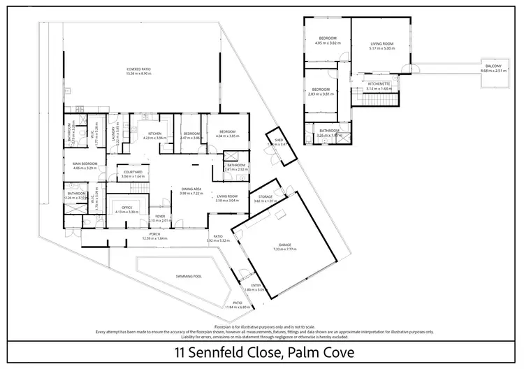 Floorplan of Homely house listing, 11 Sennfeld Close, Palm Cove QLD 4879