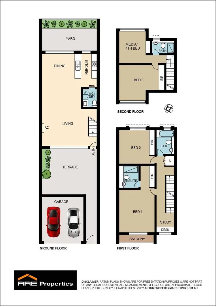 Floorplan of Homely townhouse listing, 5/14 MacIntosh Street, Mascot NSW 2020