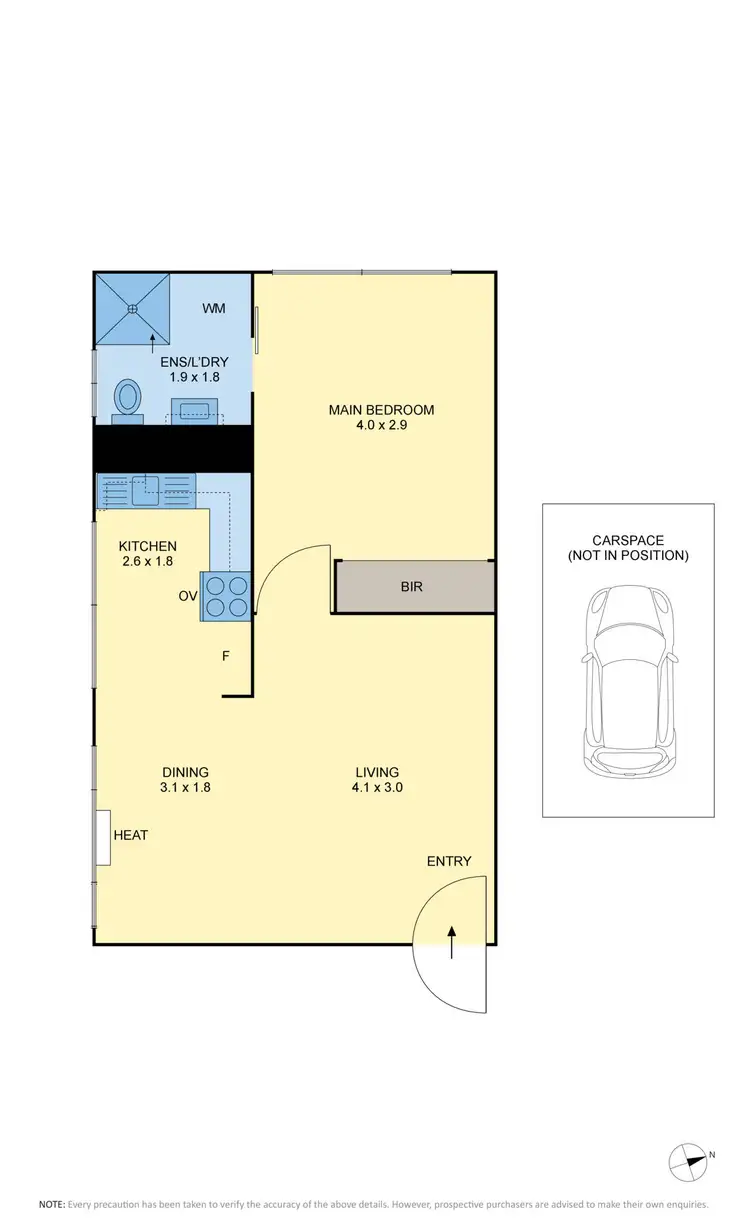 Floorplan of Homely apartment listing, 4/33 Warner Street, Essendon VIC 3040