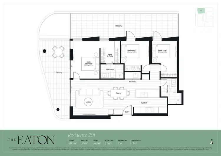 Floorplan of Homely apartment listing, 201/13 Colley Terrace, Glenelg SA 5045