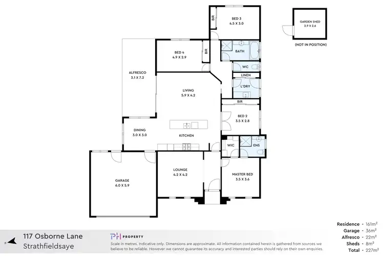 Floorplan of Homely house listing, 117 Osborne Lane, Strathfieldsaye VIC 3551
