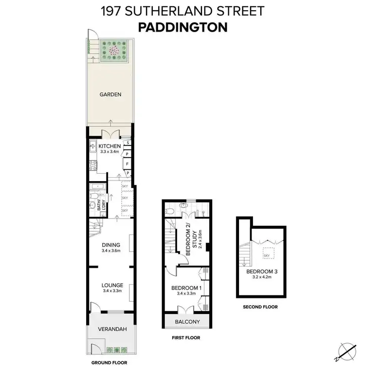 Floorplan of Homely house listing, 197 Sutherland Street, Paddington NSW 2021
