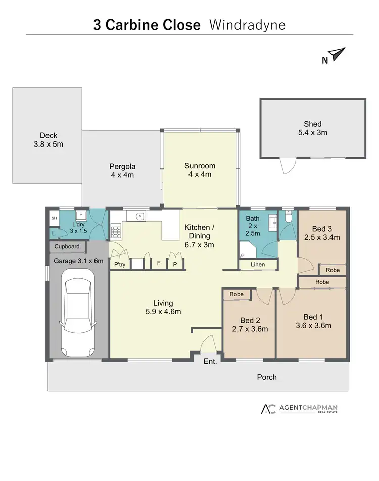 Floorplan of Homely house listing, 3 Carbine Close, Windradyne NSW 2795