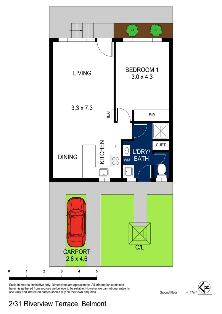Floorplan of Homely unit listing, 2/31 Riverview Terrace, Belmont VIC 3216