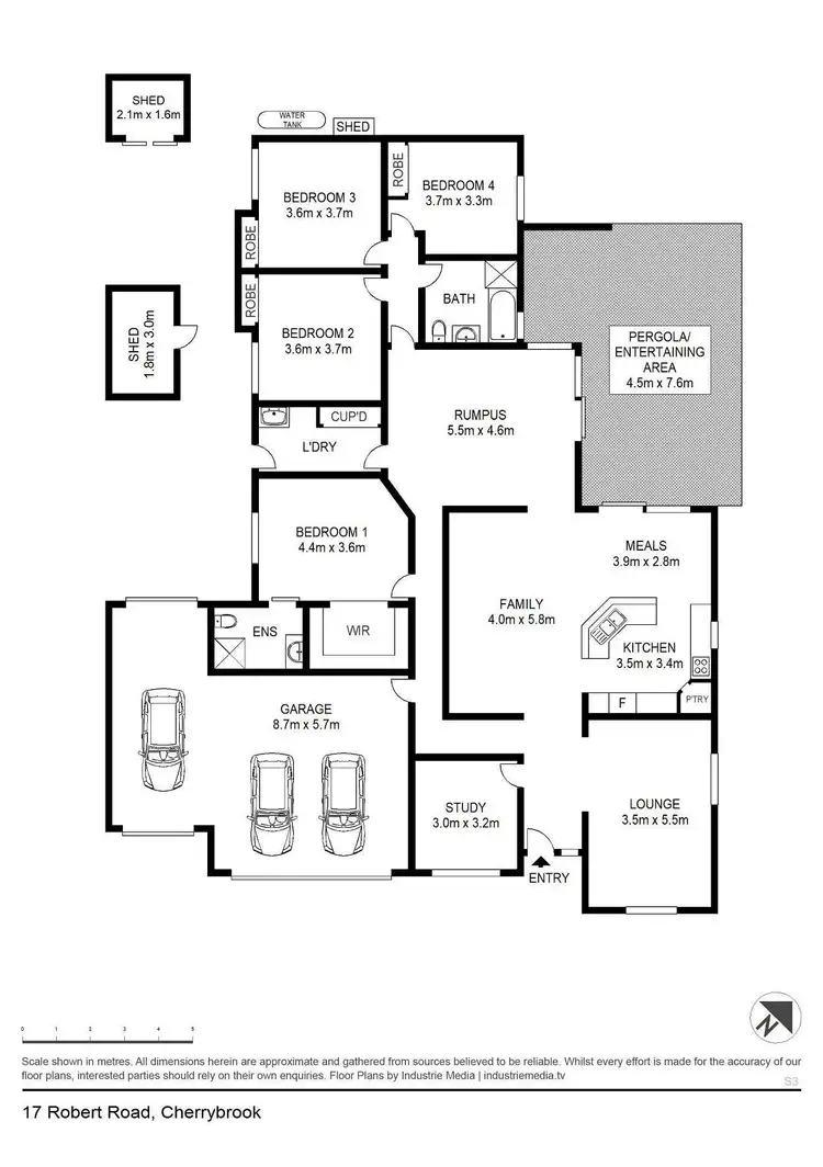 Floorplan of Homely house listing, 17 Robert Road, Cherrybrook NSW 2126