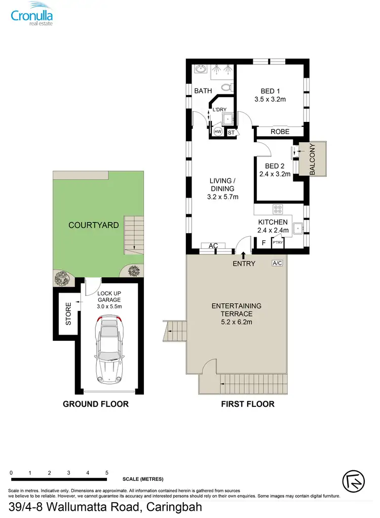 Floorplan of Homely villa listing, 39/4-8 Wallumatta Road, Caringbah NSW 2229