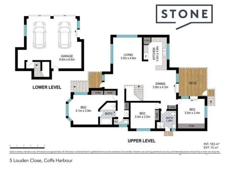 Floorplan of Homely house listing, 5 Louden Close, Coffs Harbour NSW 2450