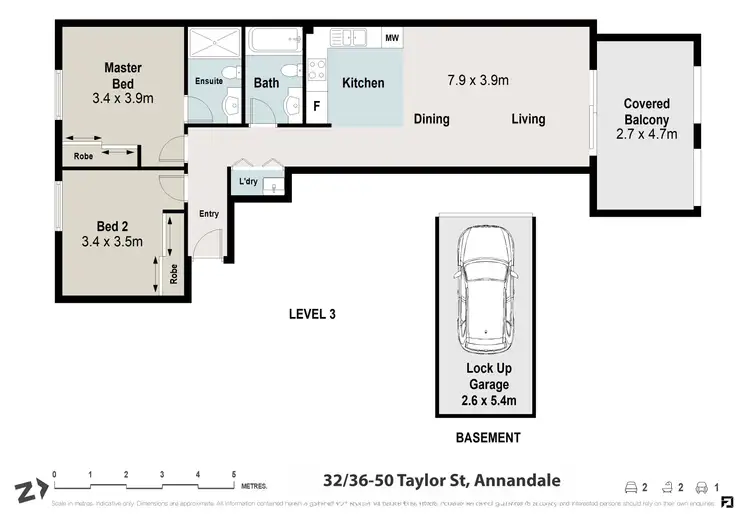 Floorplan of Homely apartment listing, 32/36-50 Taylor Street, Annandale NSW 2038