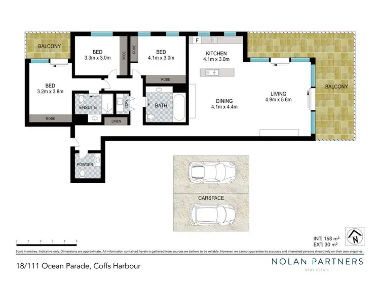 Floorplan of Homely apartment listing, 18/111 Ocean Parade, Coffs Harbour NSW 2450