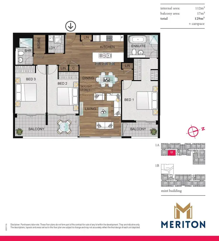 Floorplan of Homely apartment listing, 516/25 Rothschild Avenue, Rosebery NSW 2018