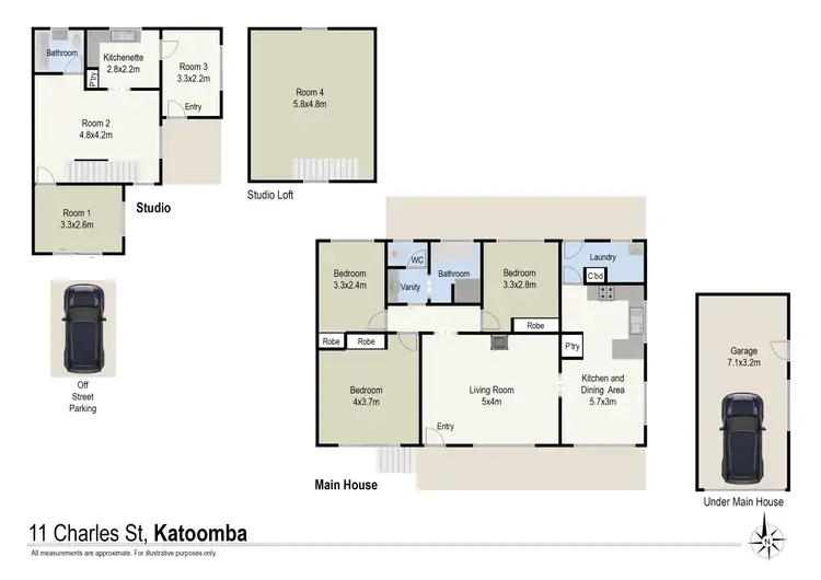 Floorplan of Homely house listing, 11 (& 11a) Charles Street, Katoomba NSW 2780