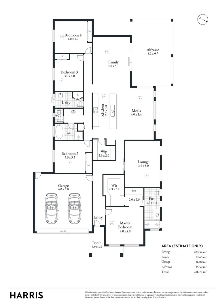 Floorplan of Homely house listing, 5 Botany Drive, Angle Vale SA 5117