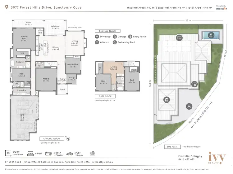 Floorplan of Homely house listing, 3077 Forest Hills Drive, Sanctuary Cove QLD 4212