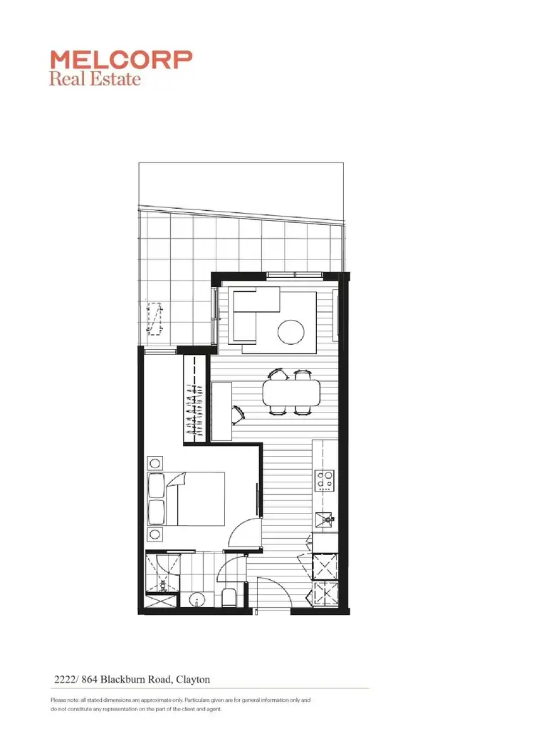 Floorplan of Homely apartment listing, 2222/864 Blackburn Road, Clayton VIC 3168