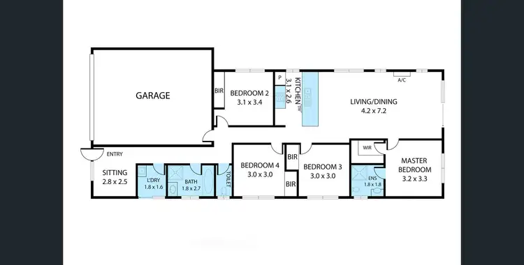 Floorplan of Homely house listing, 38 Daisy Street, Huntly VIC 3551