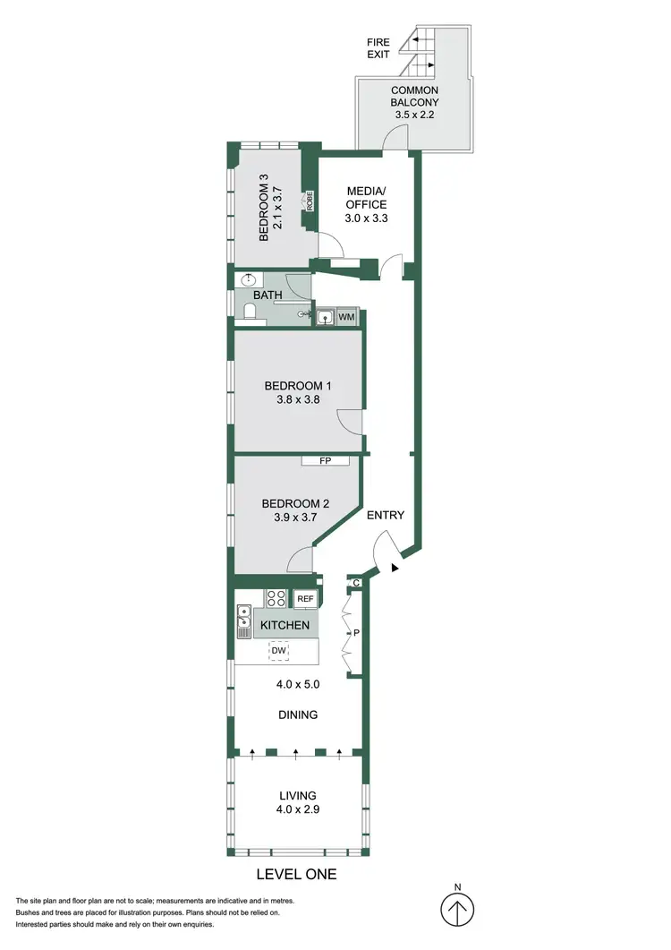 Floorplan of Homely apartment listing, 3/15 Baden Street, Coogee NSW 2034