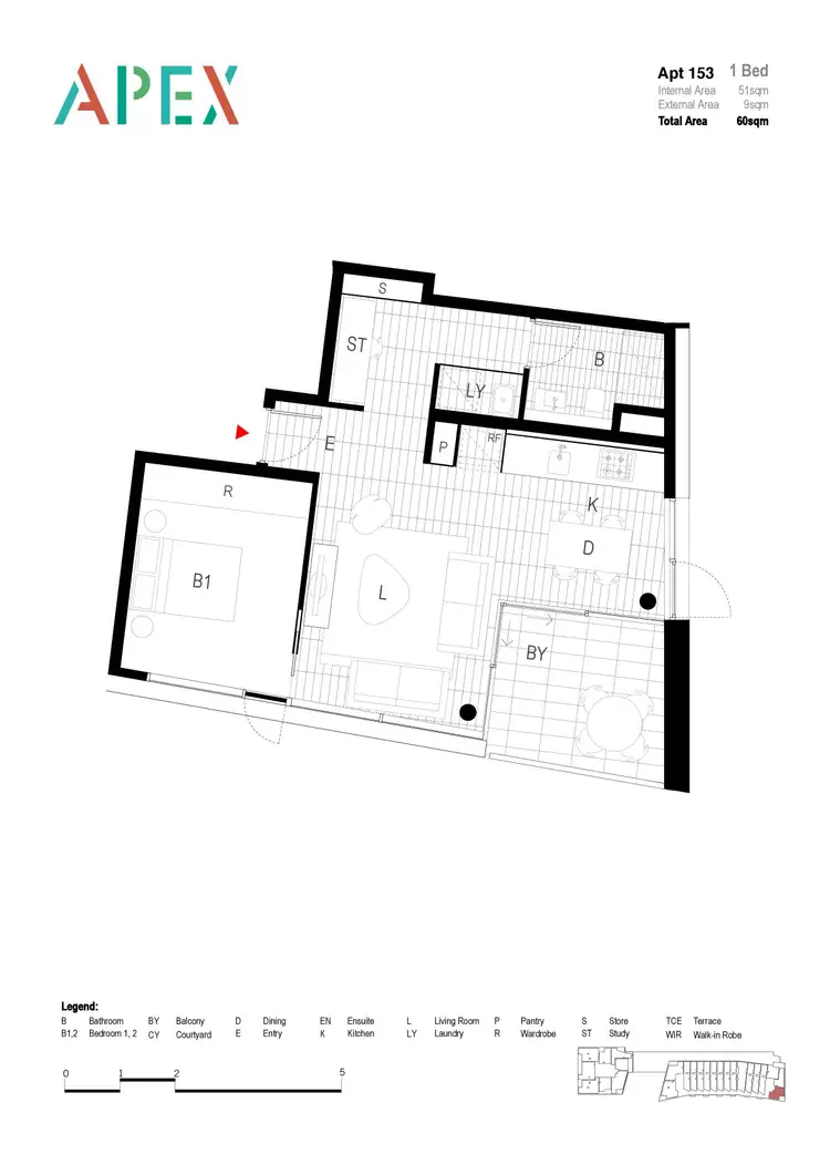 Floorplan of Homely apartment listing, 153/6C Defries Avenue, Zetland NSW 2017