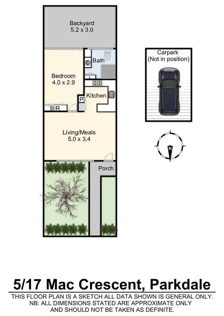 Floorplan of Homely unit listing, 5/17 Mac Crescent, Parkdale VIC 3195
