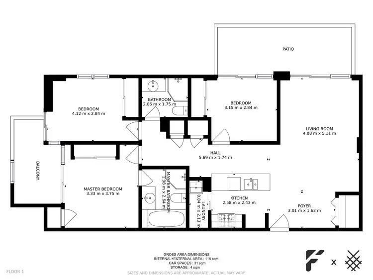 Floorplan of Homely apartment listing, 308/5 Pymble Avenue, Pymble NSW 2073