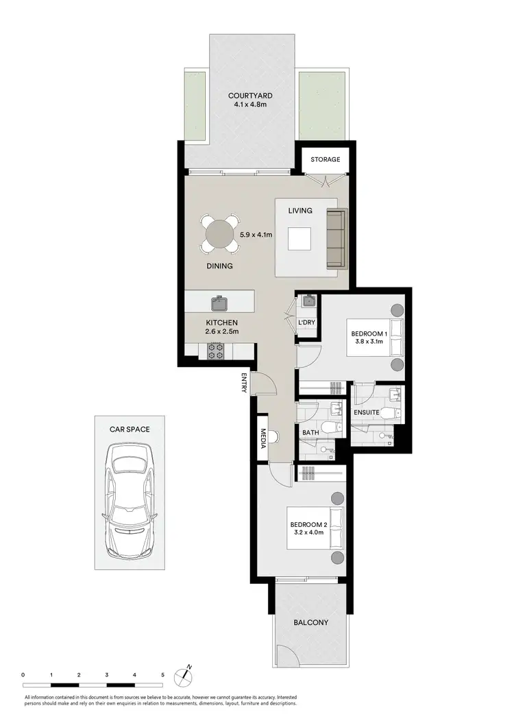 Floorplan of Homely apartment listing, 201/2F Appleroth Street, Melrose Park NSW 2114