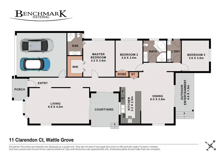 Floorplan of Homely house listing, 11 Clarendon Court, Wattle Grove NSW 2173