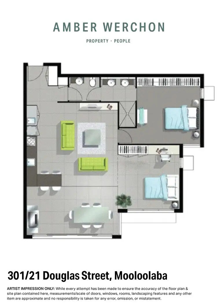 Floorplan of Homely unit listing, 301/21 Douglas Street, Mooloolaba QLD 4557
