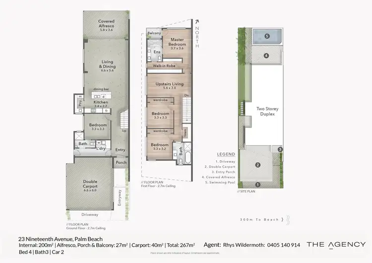 Floorplan of Homely house listing, 23 Nineteenth Avenue, Palm Beach QLD 4221