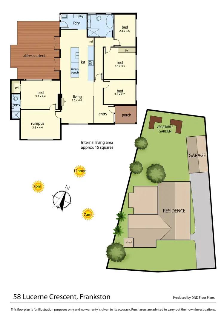 Floorplan of Homely house listing, 58 Lucerne Crescent, Frankston VIC 3199