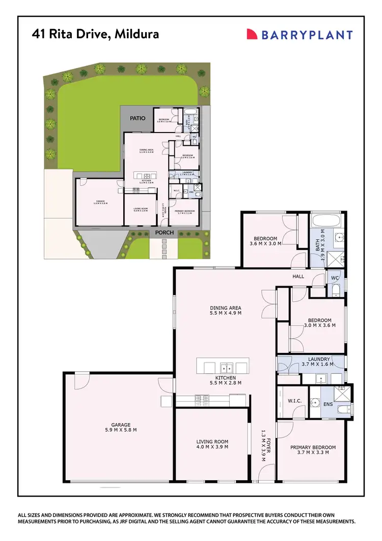 Floorplan of Homely house listing, 41 Rita Drive, Mildura VIC 3500