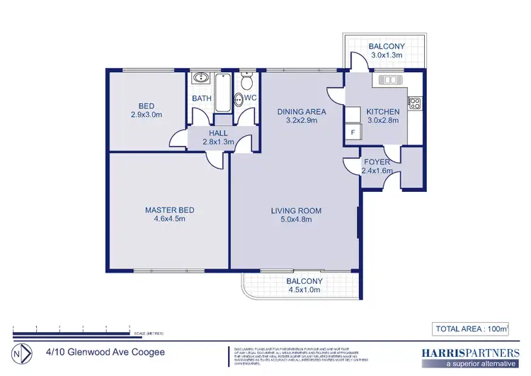 Floorplan of Homely apartment listing, 4/10 Glenwood Avenue, Coogee NSW 2034