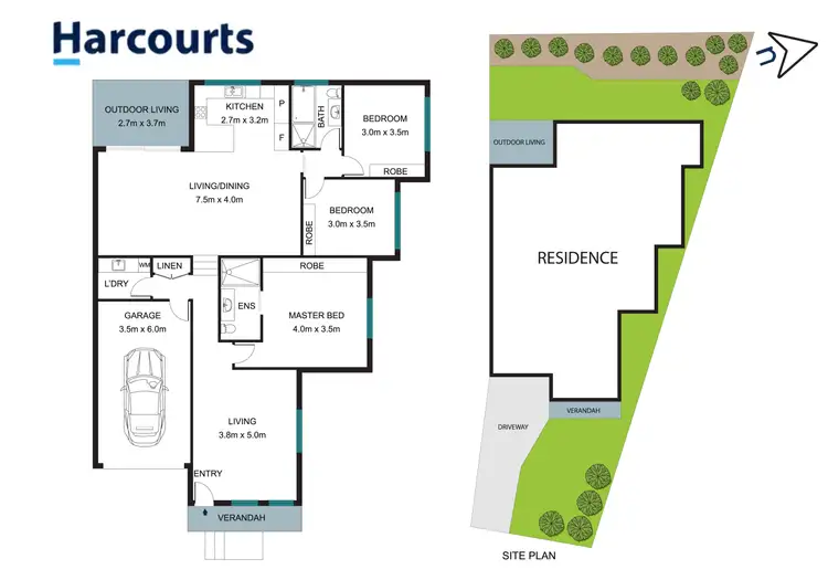 Floorplan of Homely semi-detached listing, 12 Kariba Close, Macquarie Hills NSW 2285