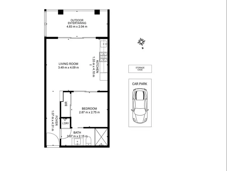 Floorplan of Homely apartment listing, G03/2 Princes Street, St Kilda VIC 3182