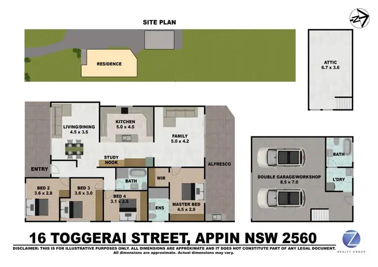 Floorplan of Homely house listing, 16 Toggerai Street, Appin NSW 2560