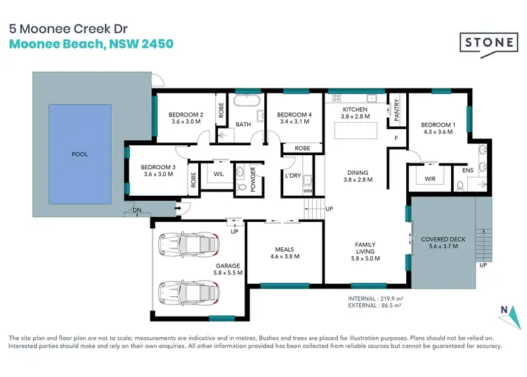 Floorplan of Homely house listing, 5 Moonee Creek Drive, Moonee Beach NSW 2450