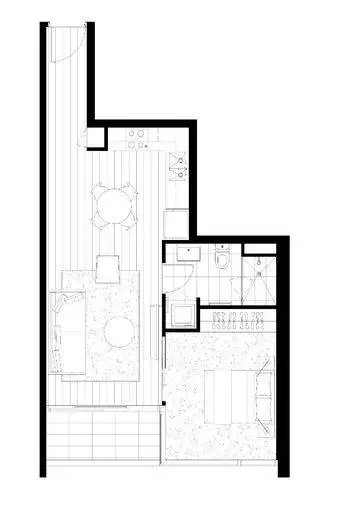 Floorplan of Homely apartment listing, 2706/245 City Road, Southbank VIC 3006