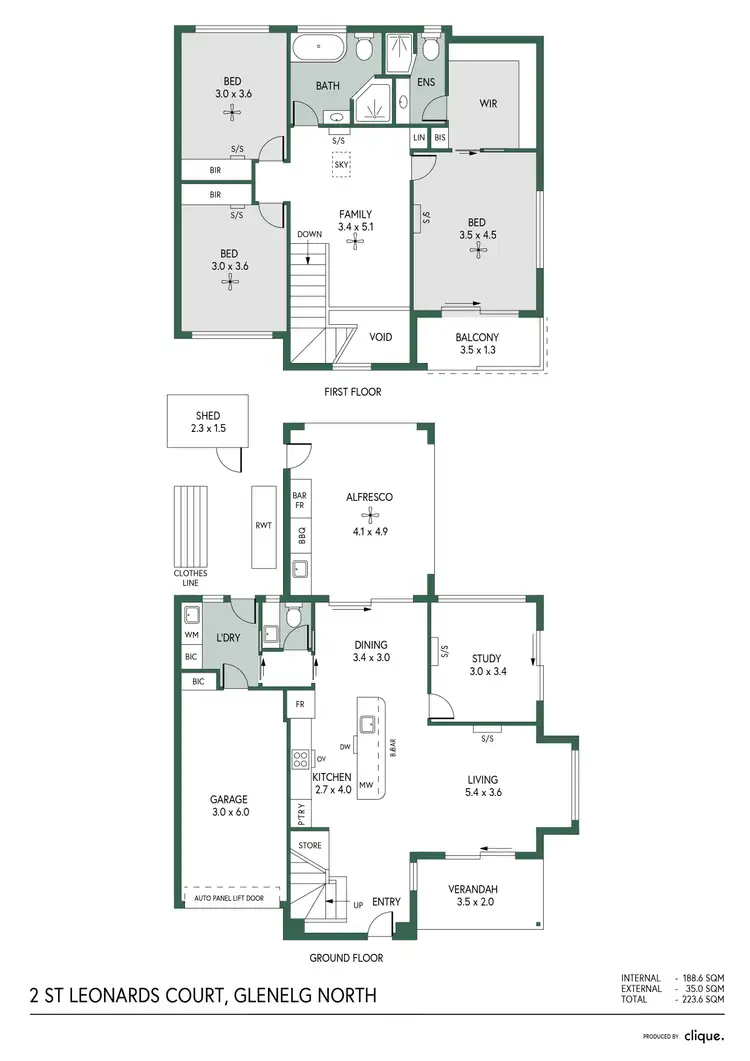Floorplan of Homely house listing, 2 St Leonards Court, Glenelg North SA 5045
