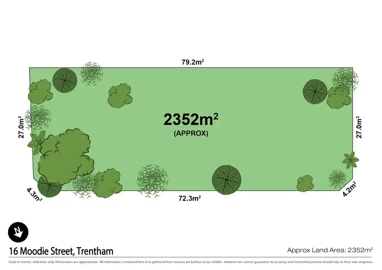 Floorplan of Homely land listing, 16 Moodie Street, Trentham VIC 3458
