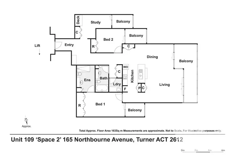 Floorplan of Homely apartment listing, 109/165 Northbourne Avenue, Turner ACT 2612