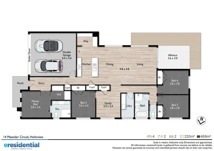 Floorplan of Homely house listing, 14 Meander Circuit, Holmview QLD 4207