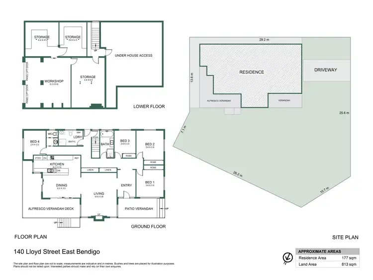 Floorplan of Homely house listing, 140 Lloyd Street, East Bendigo VIC 3550