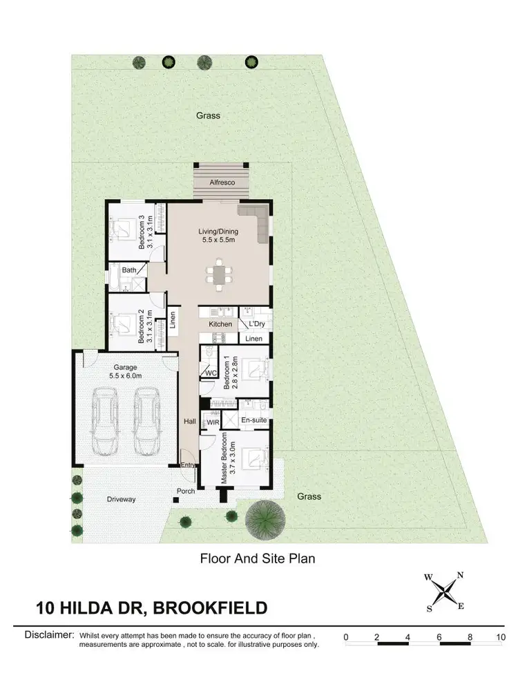 Floorplan of Homely house listing, 10 Hilda Drive, Brookfield VIC 3338