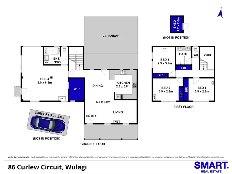 Floorplan of Homely house listing, 86 Curlew Circuit, Wulagi NT 812