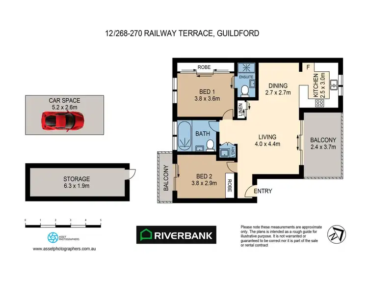 Floorplan of Homely apartment listing, 12/268-270 Railway Terrace, Guildford NSW 2161