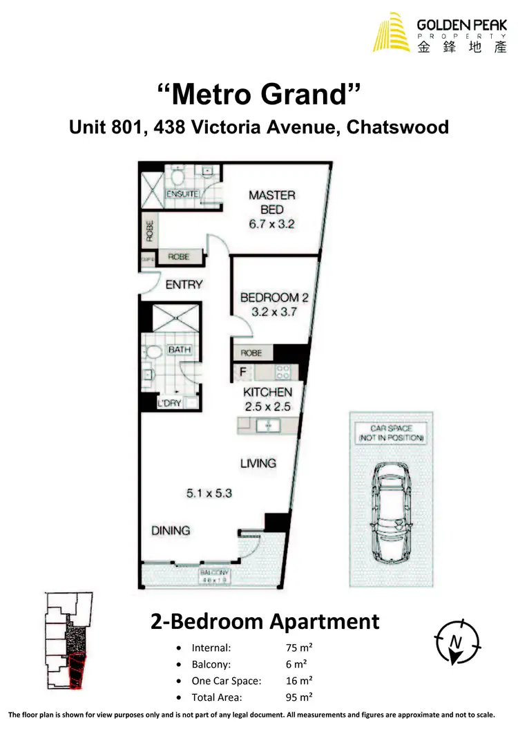 Floorplan of Homely apartment listing, 801/438 Victoria Avenue, Chatswood NSW 2067