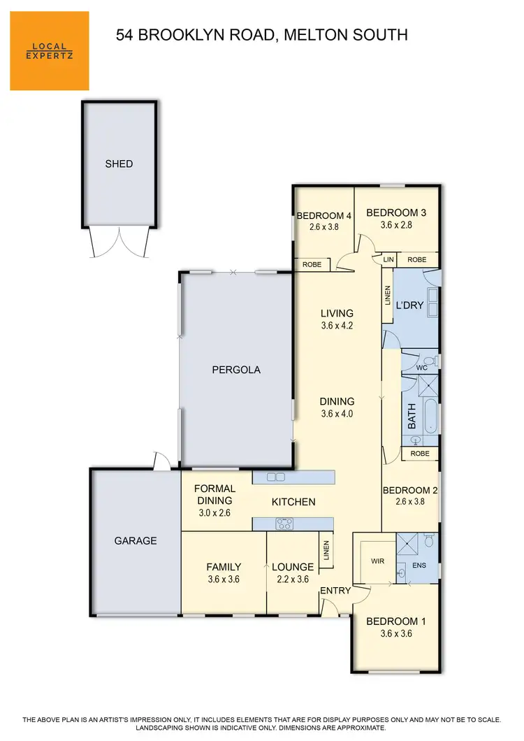 Floorplan of Homely house listing, 54 Brooklyn Road, Melton South VIC 3338