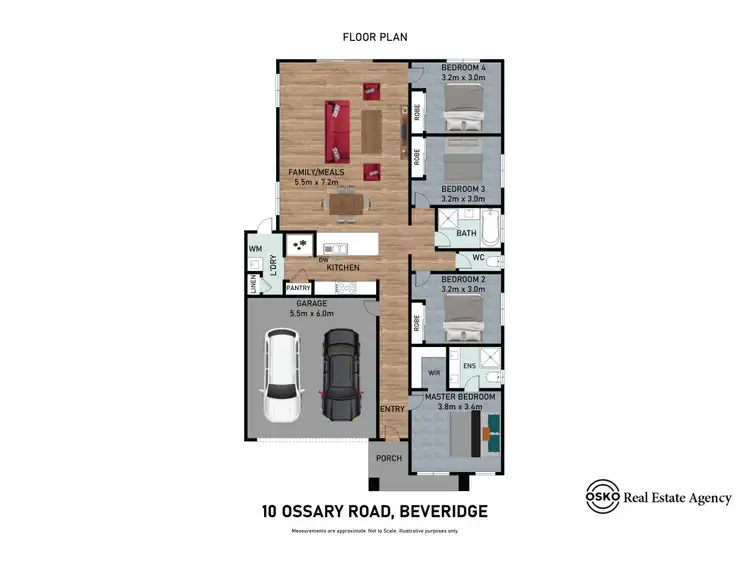 Floorplan of Homely house listing, 10 Ossary Road, Beveridge VIC 3753