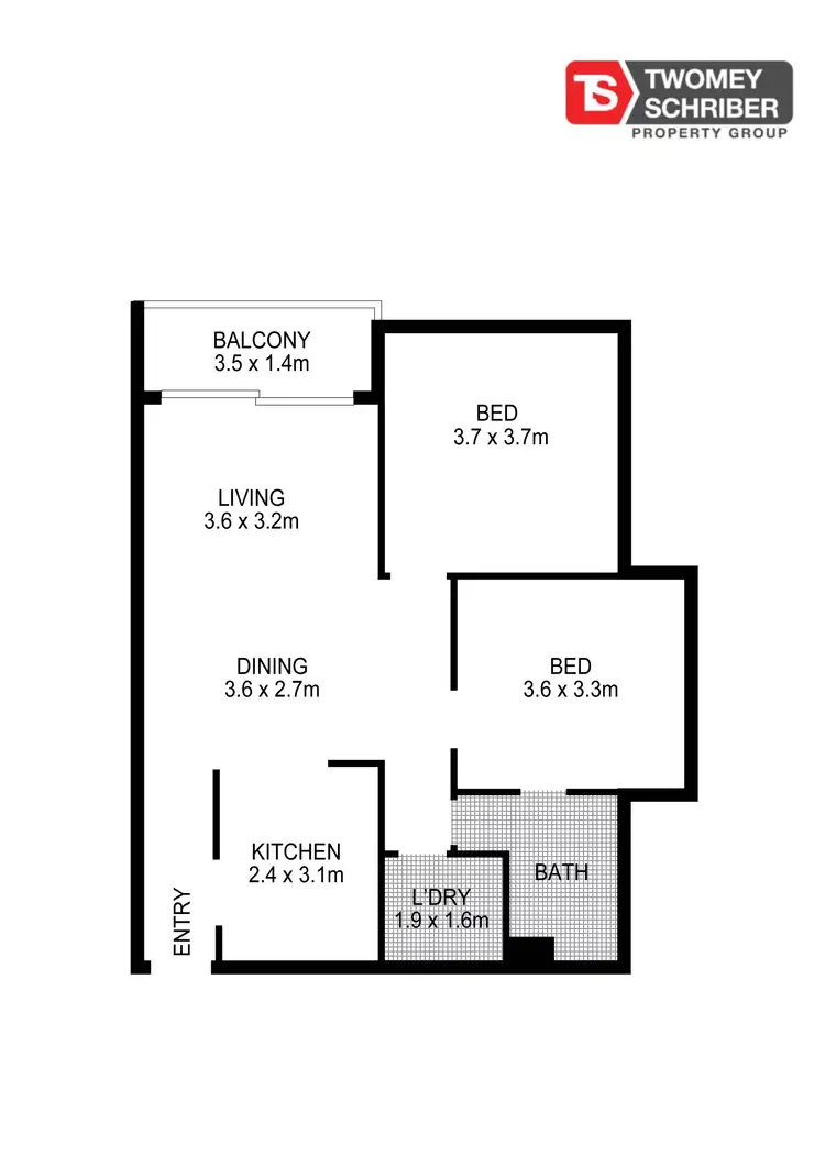 Floorplan of Homely unit listing, 14/186-198 Lake Street, Cairns North QLD 4870
